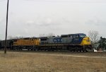 CSX 7843 & UP 9331 lead train Q478 out of the yard